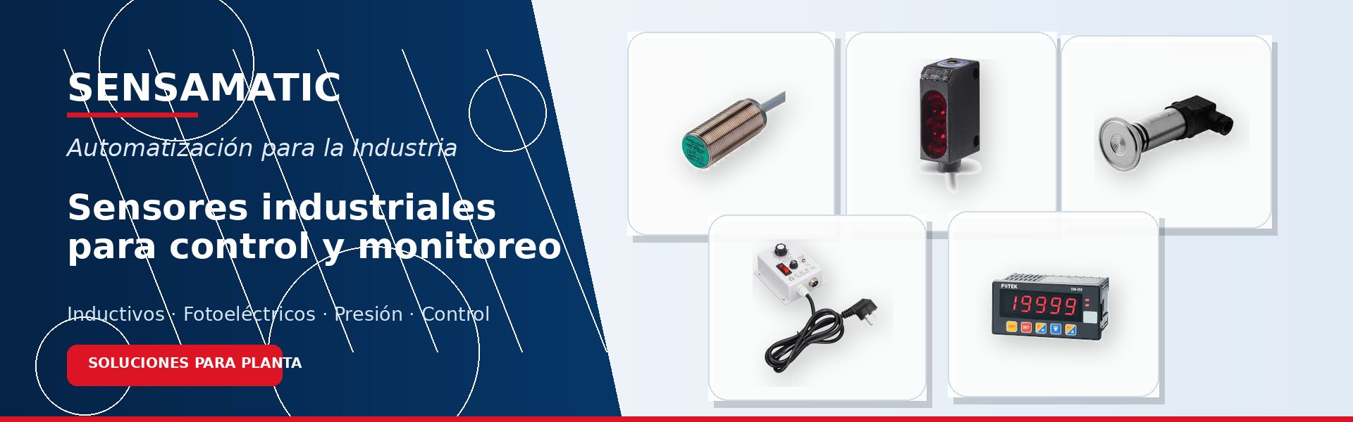 Sensores industriales para control y monitoreo - Sensamatic
